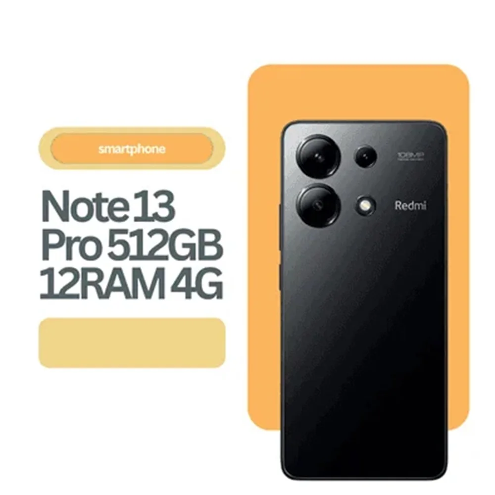 Smartphone Xiaomi Redmi Note 13 Pro, 512GB, 12GB RAM, Preto Smartphone Xiaomi Redmi Note 13 Pro, 512GB, 12GB RAM, Preto