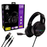 Headset Gamer 5s Y5-1000, USB, P2, Para PS3, PS4, Xbox, PC