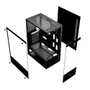 Gabinete Gamer Hayom Gb1792 Preto Com 03 Fans Inclusos