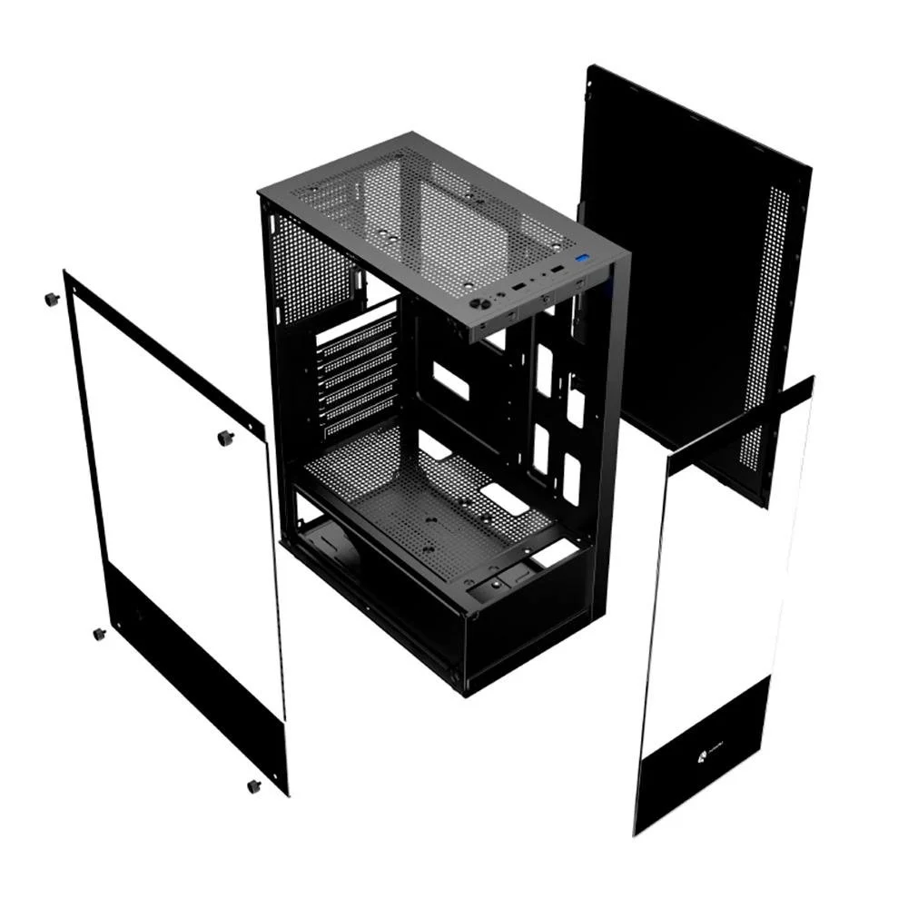 Gabinete Gamer Hayom Gb1792 Preto Com 03 Fans Inclusos Gabinete Gamer Hayom Gb1792 Preto Com 03 Fans Inclusos