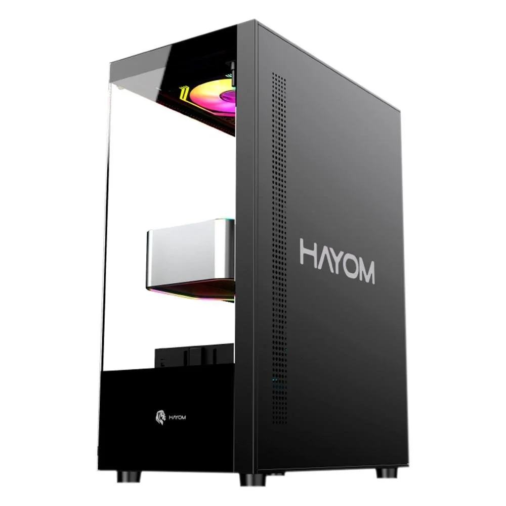 Gabinete Gamer Hayom Gb1792 Preto Com 03 Fans Inclusos Gabinete Gamer Hayom Gb1792 Preto Com 03 Fans Inclusos