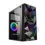 Gabinete Gamer Alligator Shop Yacare RGB Mid Tower Lateral Em Vidro Com 3 Fans Preto Alsgb-ycr-RGB