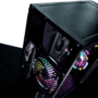 Gabinete Gamer Alligator Shop Yacare RGB Mid Tower Lateral Em Vidro Com 3 Fans Preto Alsgb-ycr-RGB