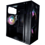 Gabinete Gamer Alligator Shop Yacare RGB Mid Tower Lateral Em Vidro Com 3 Fans Preto Alsgb-ycr-RGB