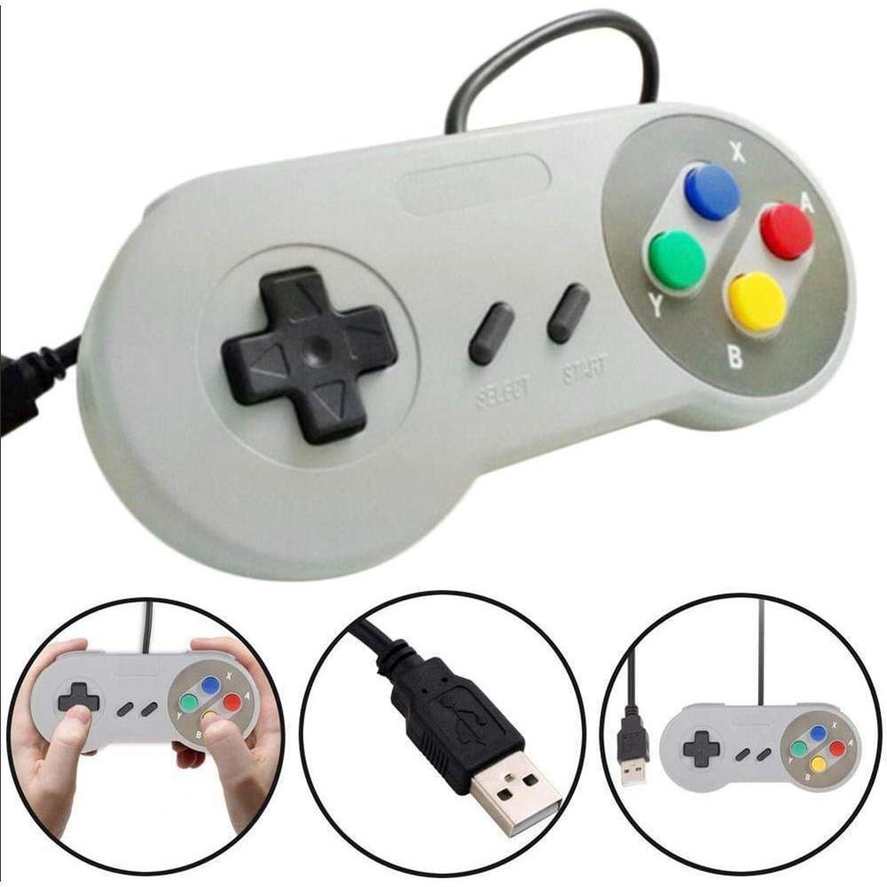 2 Controles Usb Para Super , Joypad Para Jogos Retrô 2 Controles Usb Para Super , Joypad Para Jogos Retrô