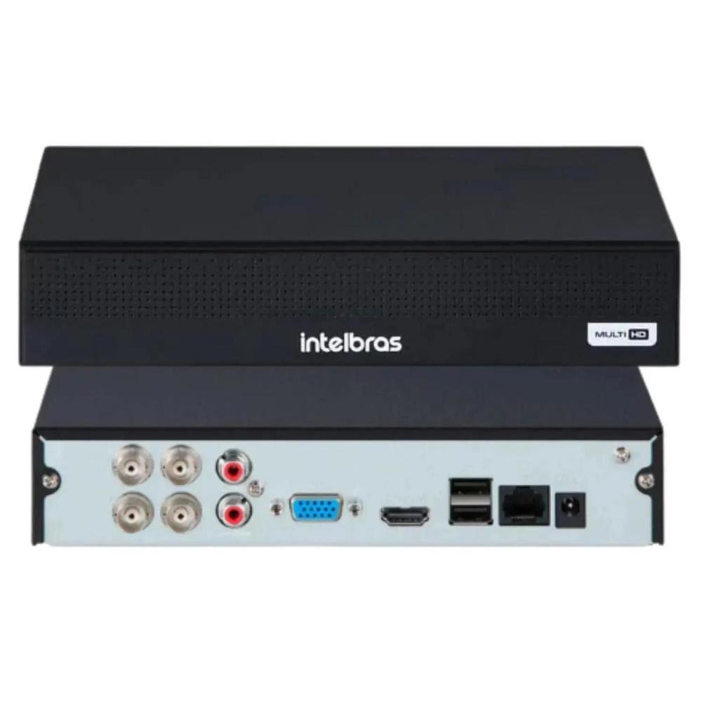 Kit 4 Cameras Segurança Intelbras Vhd 3220b + Com Audio Full Color 1080p Dvr Mhdx 1004c 500gb