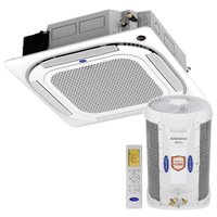 Ar Condicionado Split Carrier Cassete 4 Vias Inverter 24.000 Btu/h Frio Monofásico Branco 40kvqd24c5 - 220v