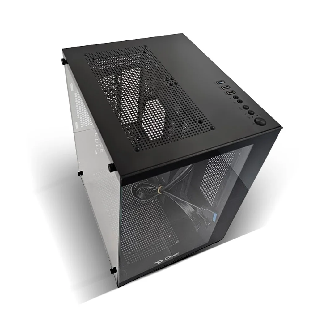 Gabinete Gamer Duex Aquário, Mid-Tower, Lateral e Frontal De Vidro, Preto - Dxj270-2 Gabinete Gamer Duex Aquário, Mid-Tower, Lateral e Frontal De Vidro, Preto - Dxj270-2