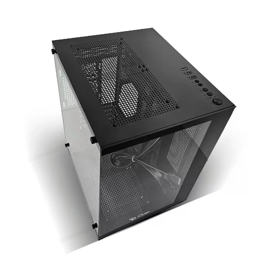 Gabinete Gamer Duex Aquário, Mid-Tower, Lateral e Frontal De Vidro, Preto - Dxj270-2 Gabinete Gamer Duex Aquário, Mid-Tower, Lateral e Frontal De Vidro, Preto - Dxj270-2