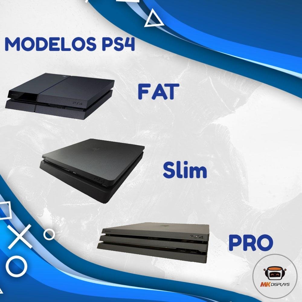 Suporte Parede Console Playstation 4 Fat - Ps4 Fat - Material Acrílico Azul Suporte Parede Console Playstation 4 Fat - Ps4 Fat - Material Acrílico Azul