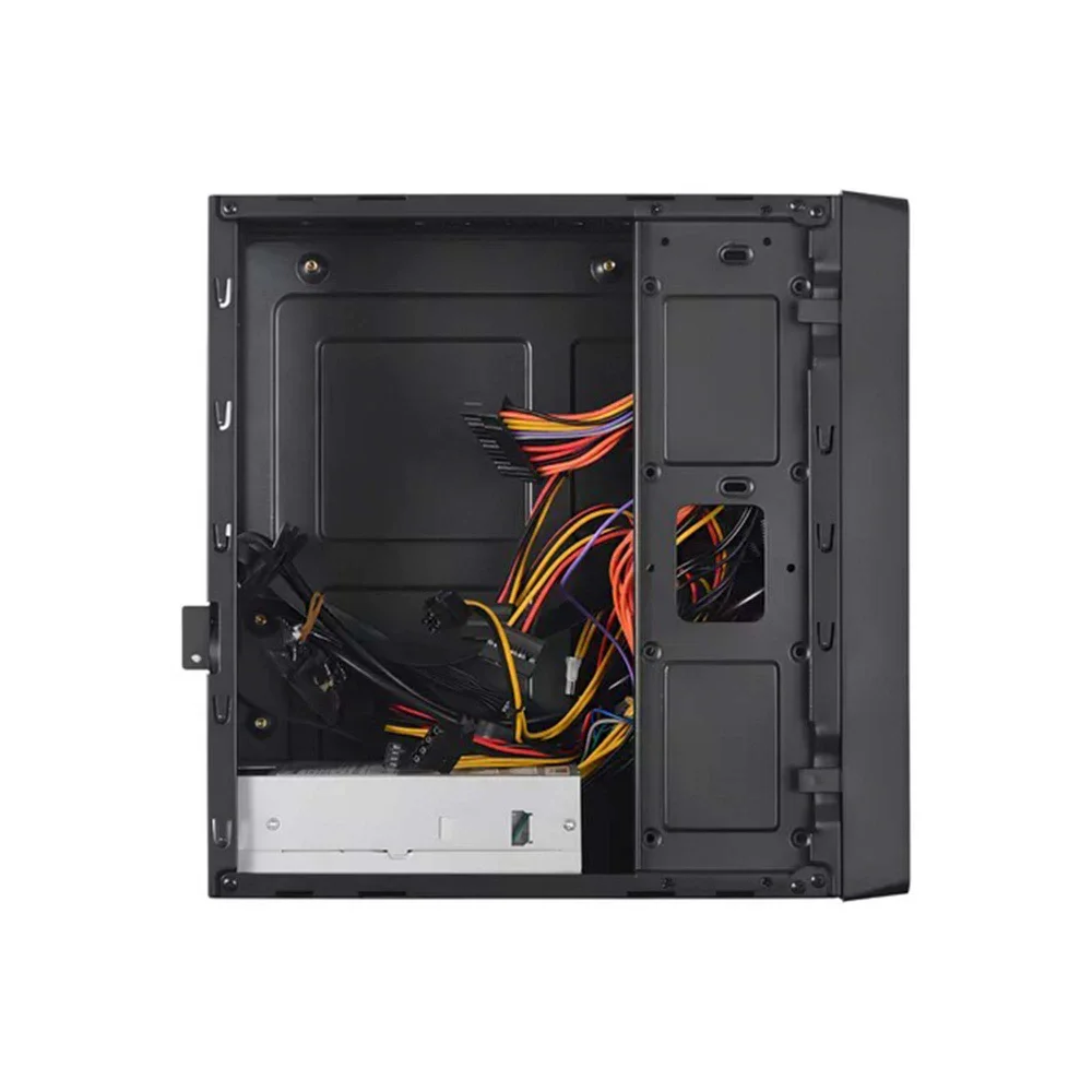 Gabinete Slim Preto Para Computador Com Fonte De 200w Micro Atx Compacto Gabinete Slim Preto Para Computador Com Fonte De 200w Micro Atx Compacto