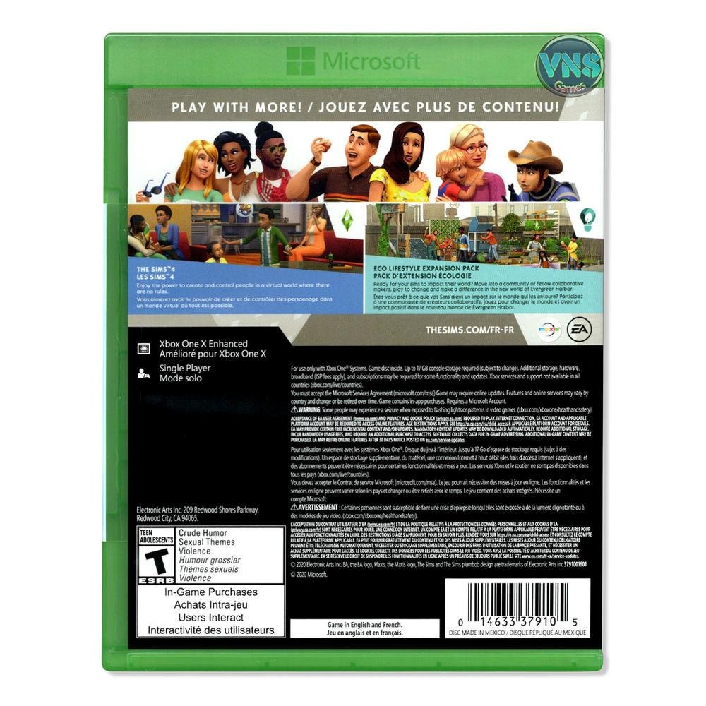 The Sims 4 Eco Lifestyle Bundle - XBOX One - Mídia Física