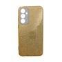Capinha Capa Compatível Com Samsung Galaxy S23 Fe Glitter Brilho Dourado