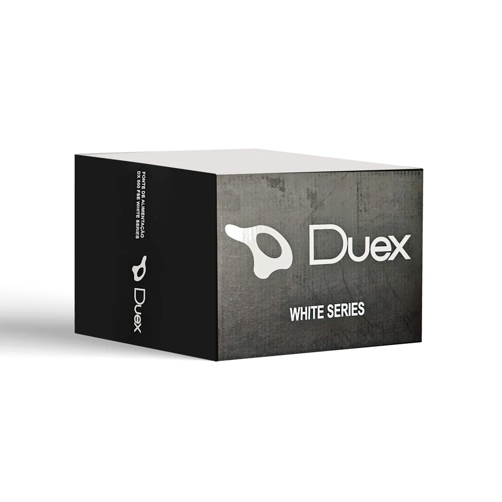 Fonte Duex Dx-500fse White Series 500w Branca C/ Cabo Fonte Duex Dx-500fse White Series 500w Branca C/ Cabo