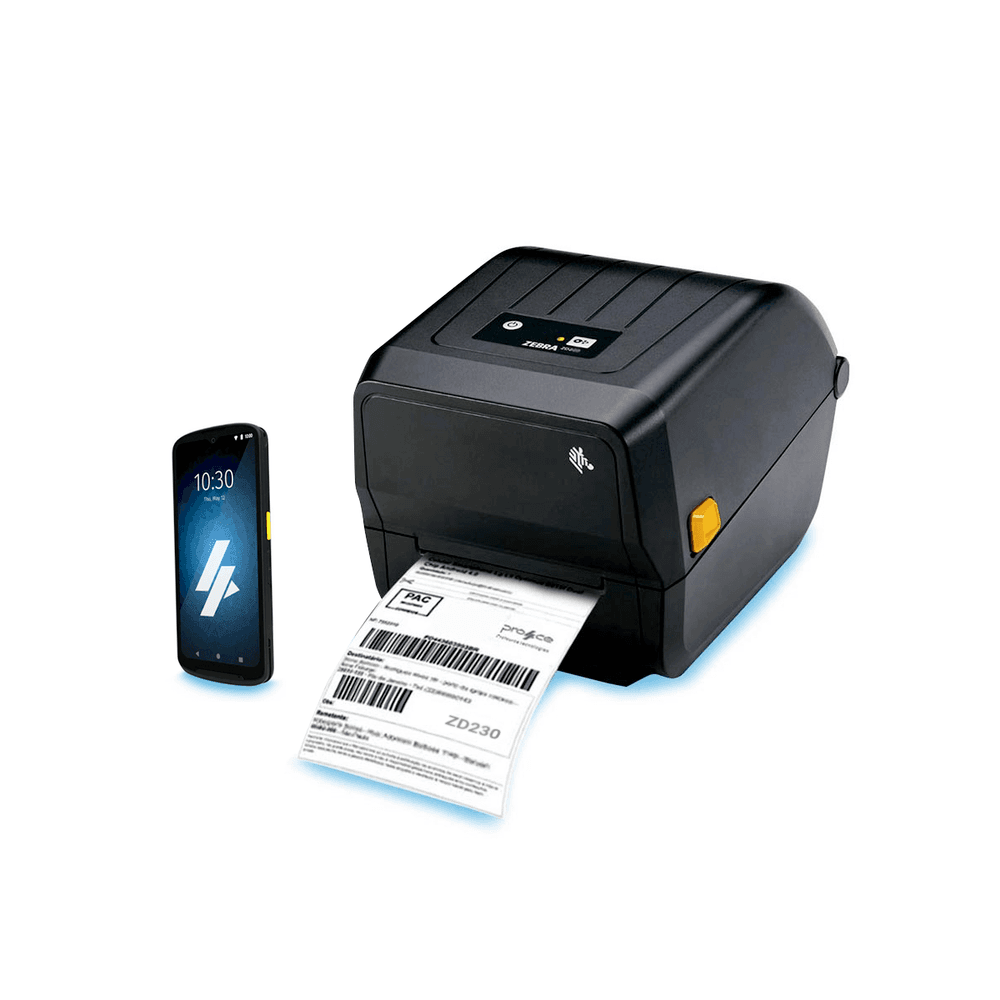 Kit Zebra Coletor TC21 Se4710 + Impressora ZD230