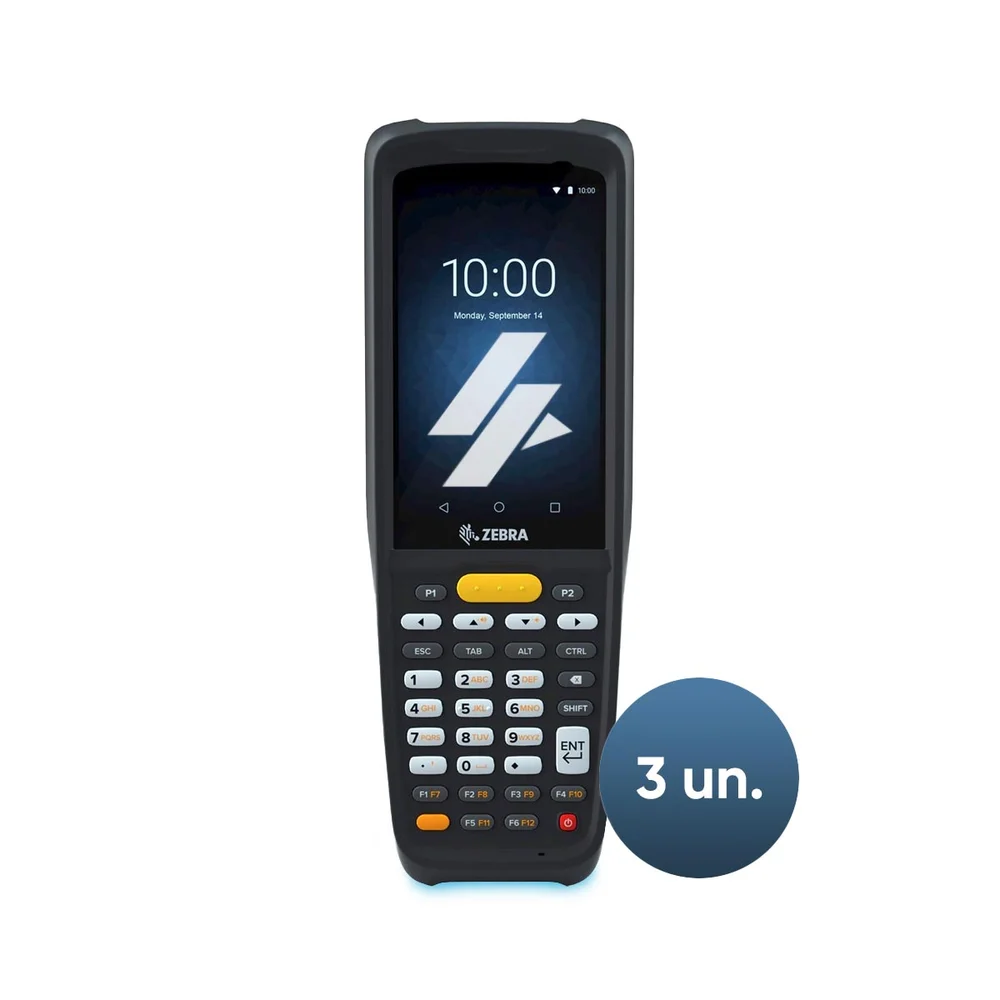 Kit Zebra 03 Coletores De Dados Mc22 Touch 2d Wi-fi
