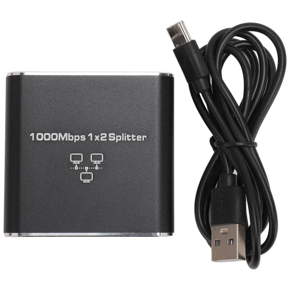 Divisor Ethernet, Divisor Ethernet Gigabit Rj45 1 A 2, Conector De Extensão De Rede De 1000 Mbps Divisor Ethernet, Divisor Ethernet Gigabit Rj45 1 A 2, Conector De Extensão De Rede De 1000 Mbps