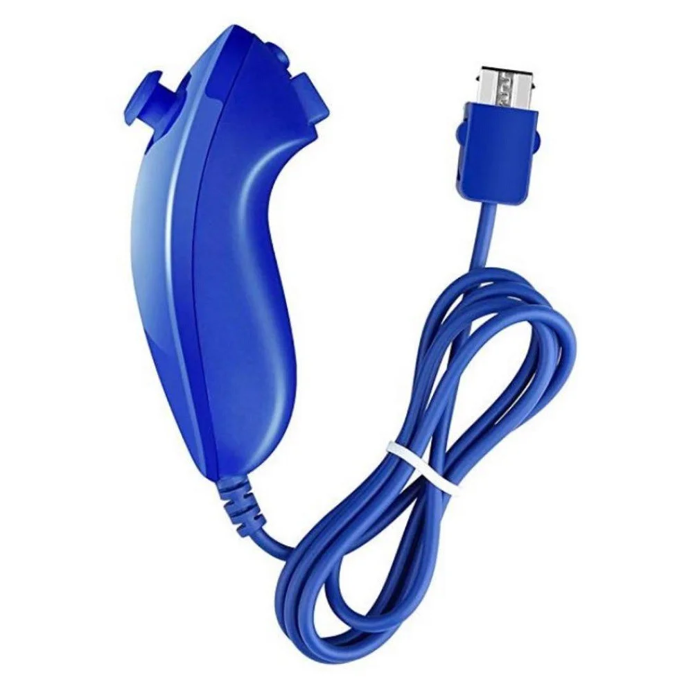 Controle Nunchuk Para Nintendo Wii E Nintendo Wii U Azul Escuro Controle Nunchuk Para Nintendo Wii E Nintendo Wii U Azul Escuro