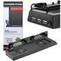 Base Vertical Cooler Para Playstation 4 Fat Carregador 2 Controle