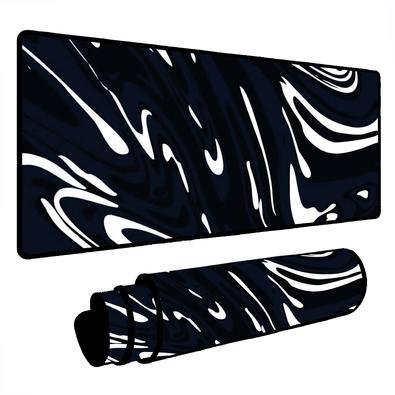 Mouse Pad Gamer Speed Extra Grande Desk Pad Profissional Premium Com Borda Costurada 120x40 - Abstrato Manchas