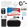 Kit Acessórios Nintendo Switch 17 Em 1 - Case Capa Película Grips Fone Cabo Dock Preto