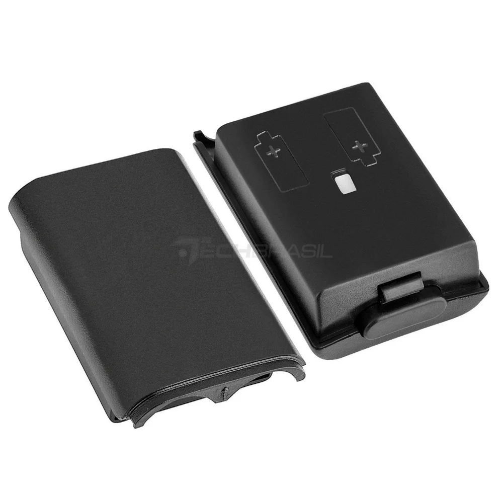 10 Suporte De Pilhas Controle XBOX 360 Tampa De Bateria Preta