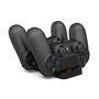 Base Dock Duplo Suporte Carregador Compativel Com Controle Playstation Ps4 Slim Pro