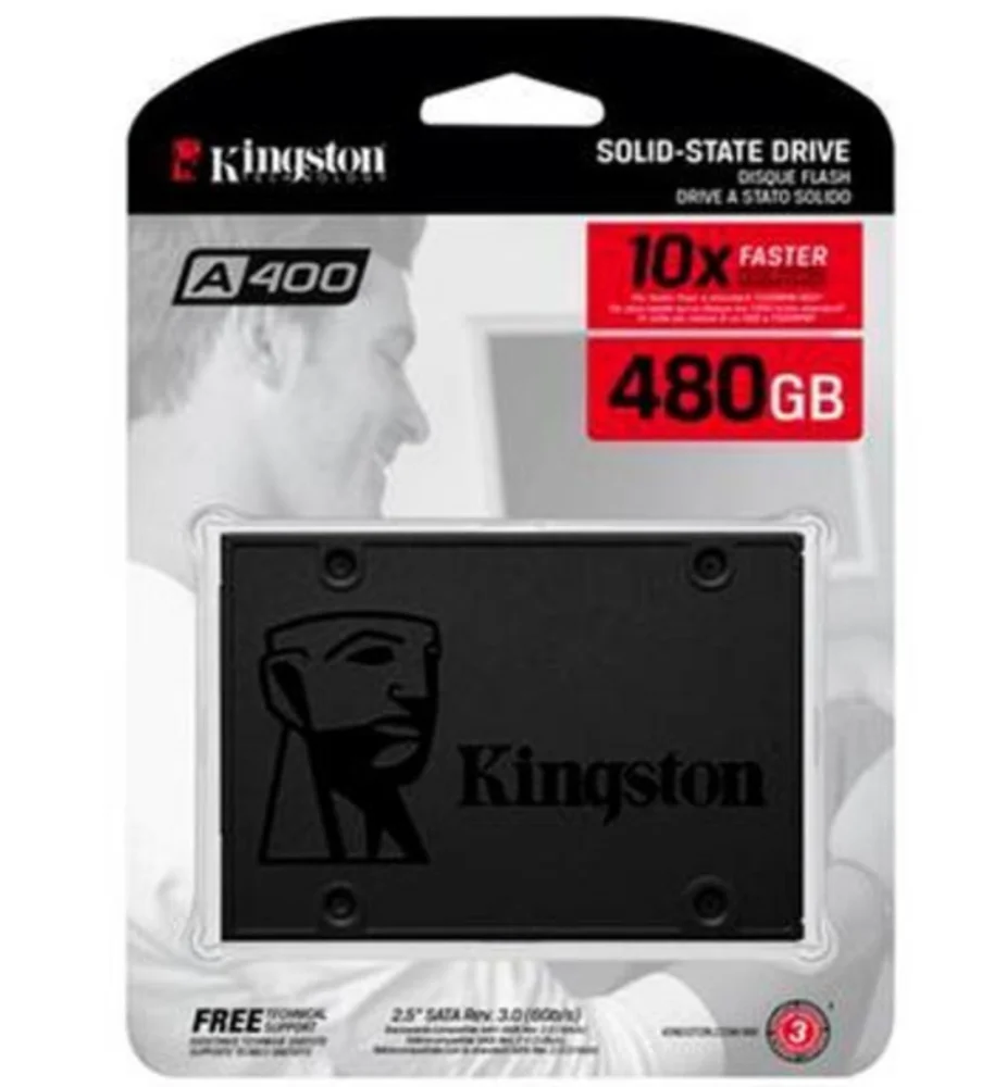 HD SSD Interno 480GB Sata 3 Cor Preto