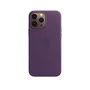 Capa Capinha Case Super Premium De Couro Sintético Magsafe Magnético Compatível Iphone 15 - Roxo