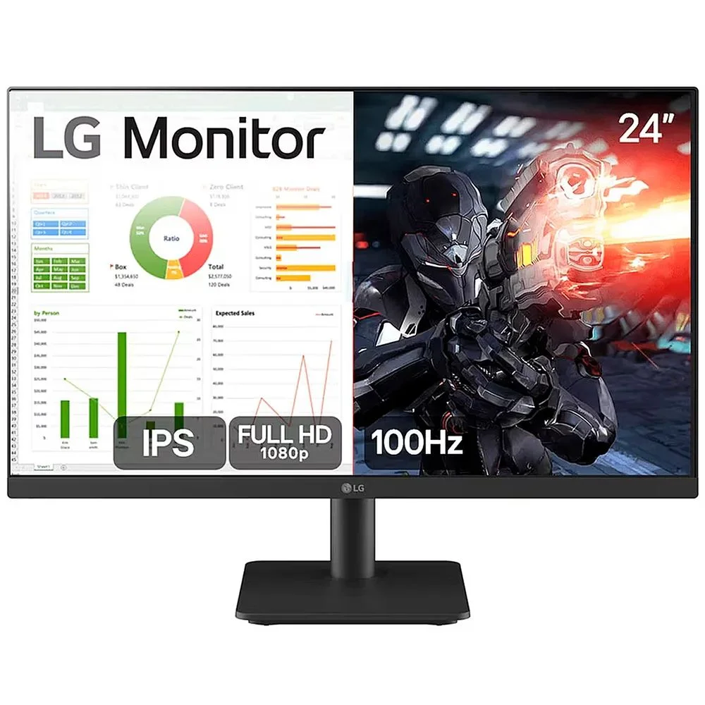 Monitor Gamer LG 24 Full HD 100Hz 5Ms IPS KaBuM