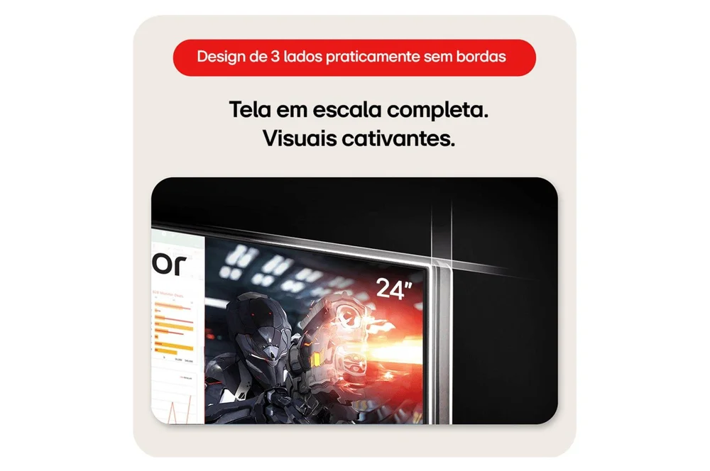Monitor Gamer LG 24" Full HD, 100Hz, IPS, 5ms, HDMI, Ajuste de Inclinação, Preto - 24MS500-B Monitor Gamer LG 24" Full HD, 100Hz, IPS, 5ms, HDMI, Ajuste de Inclinação, Preto - 24MS500-B