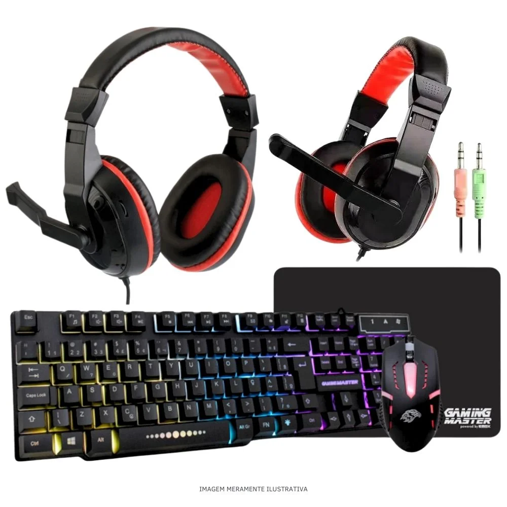 "Computador PC Gamer Completo Balão.info Intel Core I7 SSD 480GB 16gb Gabinete Aquário Teclado Mouse Mouse Pad E Headset Gamer Monitor 19"" WINDOWS 10 Pro Trial" - view 2