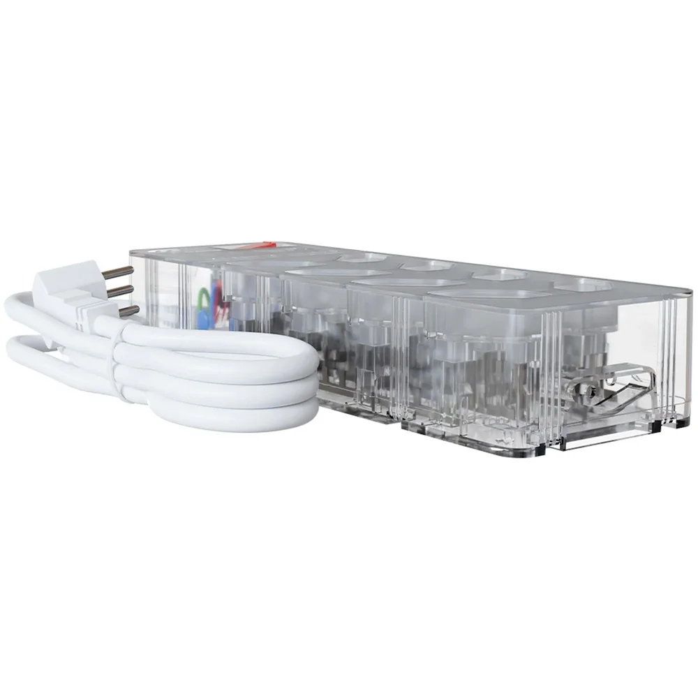 Filtro De Energia Dps Iclamper Energia 8 Tomadas, 127/220 Volts, Lcf, 1,3m, Transparente, Bivolt.