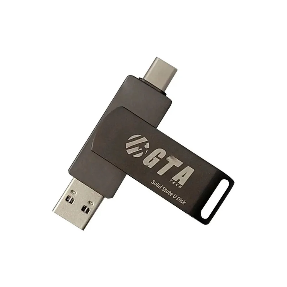 SSD Externo  256gb 400mb/s Leit - 400mb/s Grav Usb3.0/tipoc SSDpt256gbdual Gta Tech