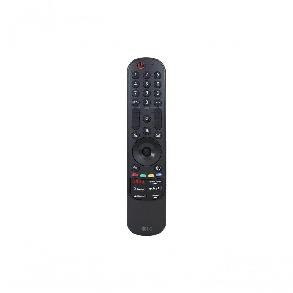 Controle Smart Magic LG MR24GA, para TV LG, com comando de voz e acesso ao ThinQ AI e Amazon Alexa
