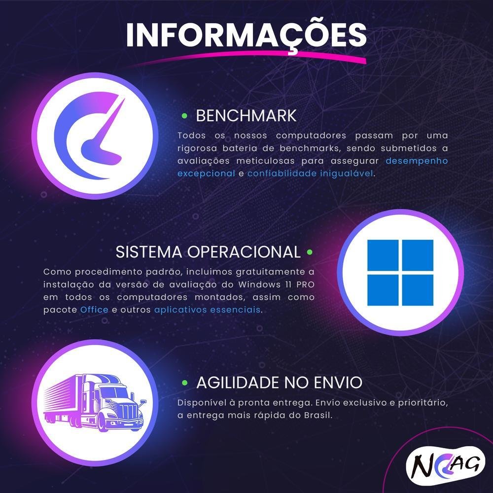 PC Gamer Computador Completo Nolag Amd Ryzen 5 7600, GeForce RTX 3080, 16gb Ddr5, SSD 1TB Nvme, Gabinete RGB - view 5