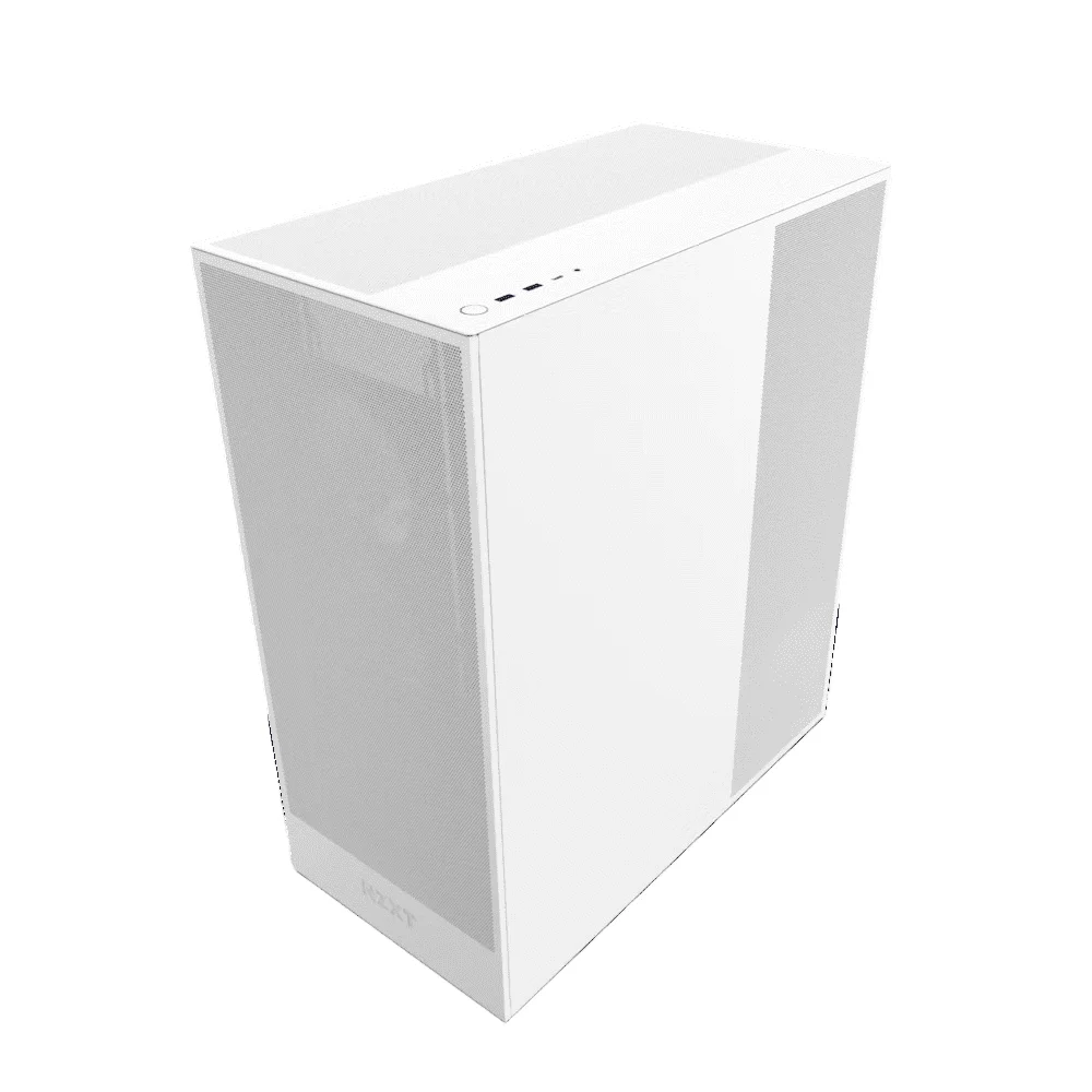 Gabinete Gamer Nzxt H7 Flow RGB Lateral Vidro Temperado E-atx/atx/micro-atx/mini-itx Branco - Cm-