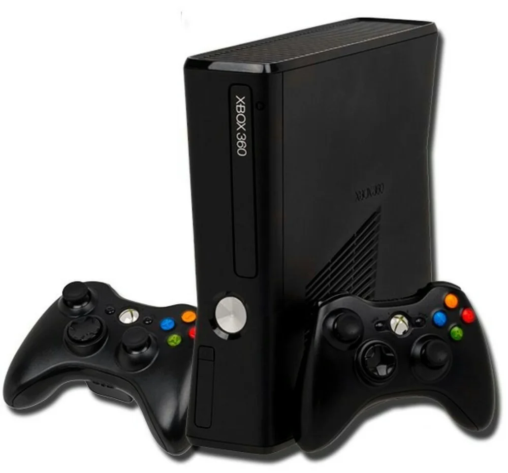 XBOX 360 Slim 250gb 2 Controles Standard Preto XBOX 360 Slim 250gb 2 Controles Standard Preto