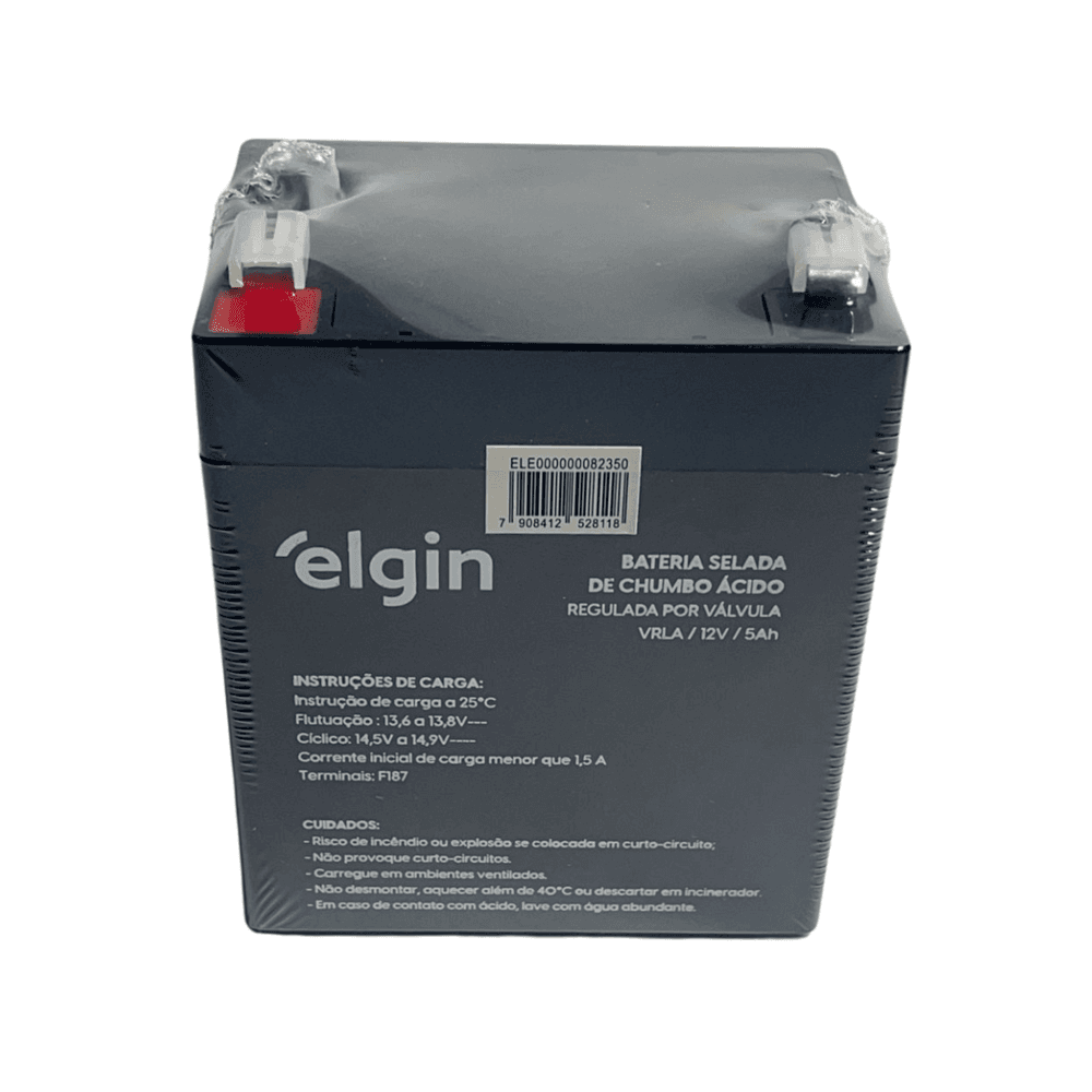 Bateria Selada Elgin Chumbo 12v X 5ah Bateria Selada Elgin Chumbo 12v X 5ah