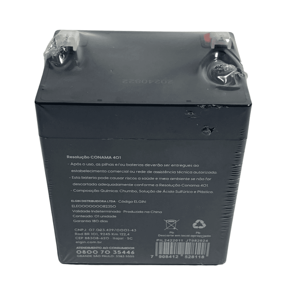 Bateria Selada Elgin Chumbo 12v X 5ah Bateria Selada Elgin Chumbo 12v X 5ah