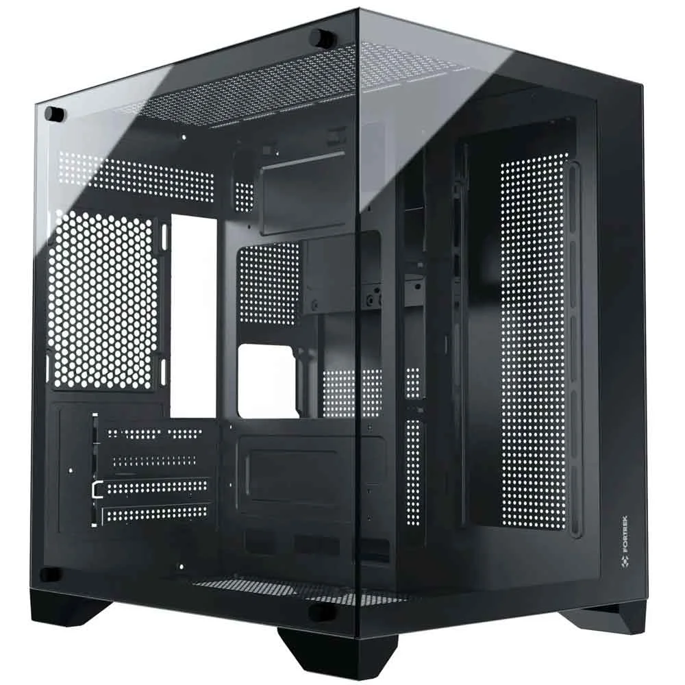 Gabinete Gamer Aquario Clarity Preto Lateral Vidro Fortrek Gabinete Gamer Aquario Clarity Preto Lateral Vidro Fortrek