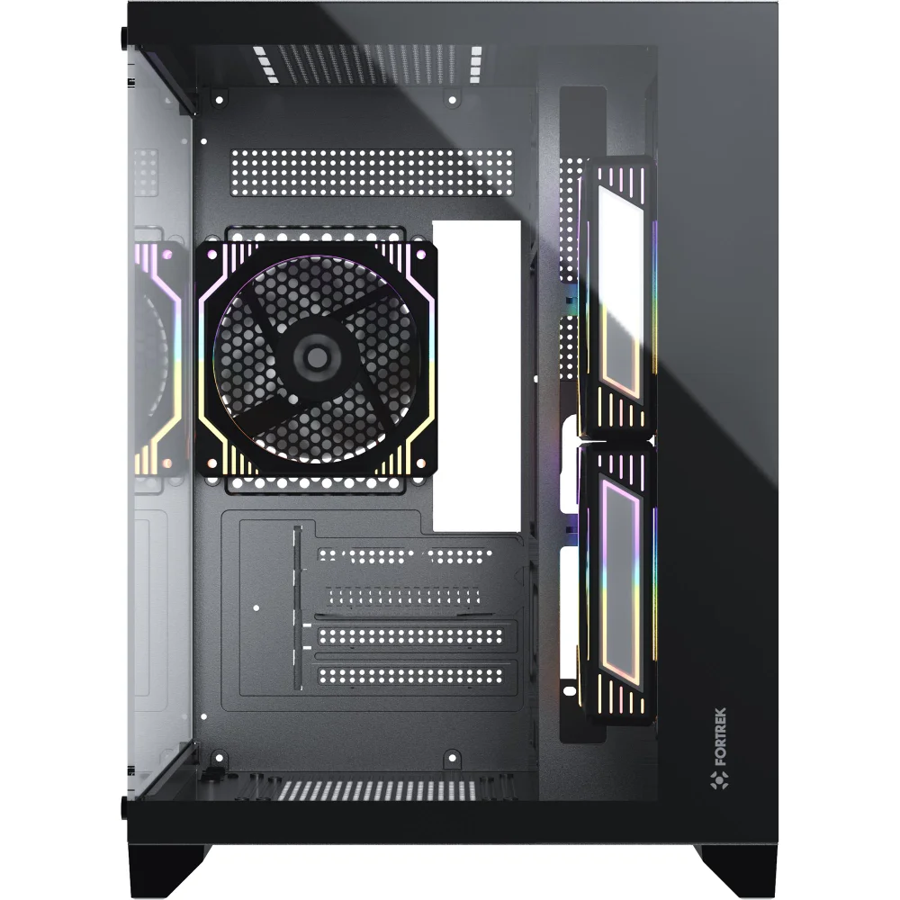 Gabinete Gamer Aquario Clarity Preto Lateral Vidro Fortrek Gabinete Gamer Aquario Clarity Preto Lateral Vidro Fortrek