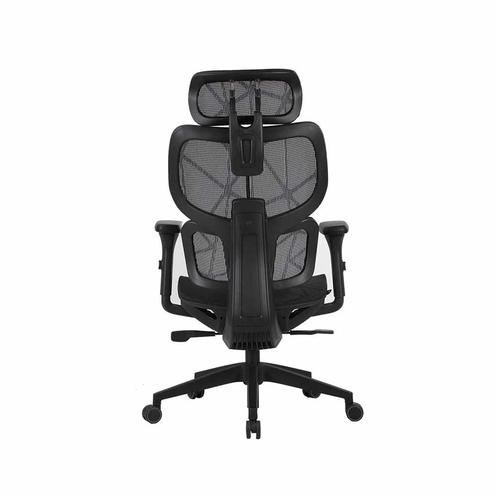 Cadeira De Escritório Ergônomica Elements Siggy, Até 140Kg, Preto