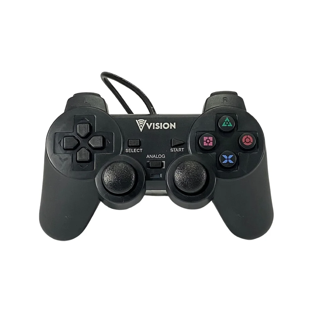 Controle Com Fio Ps2 Analógico Vision - Yt2018. Controle Com Fio Ps2 Analógico Vision - Yt2018.