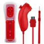 Controle Wii Remote Plus + Nunchuk Para Nintendo Wii E Wii U Vermelho