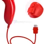 Controle Wii Remote Plus + Nunchuk Para Nintendo Wii E Wii U Vermelho