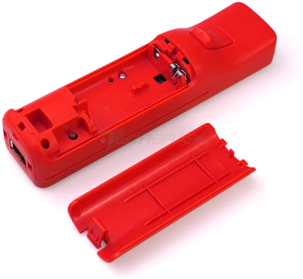 Controle Wii Remote Plus + Nunchuk Para Nintendo Wii E Wii U Vermelho Controle Wii Remote Plus + Nunchuk Para Nintendo Wii E Wii U Vermelho