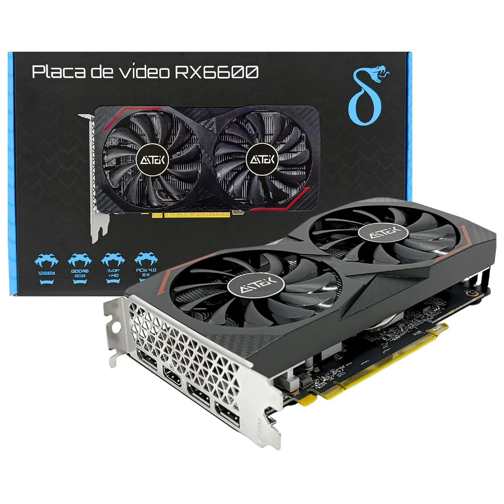 Placa de Vídeo RX6600 Aitek DELTARX6600