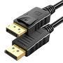 Cabo Displayport 1.2 4k 144hz Adaptador Dp Blindado 3m 3d Tamanho:3,0m