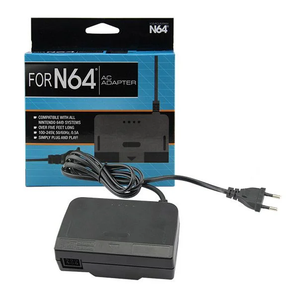 Fonte Nintendo 64 110-220v Bivolt N64 Ac Adaptador Fonte Nintendo 64 110-220v Bivolt N64 Ac Adaptador